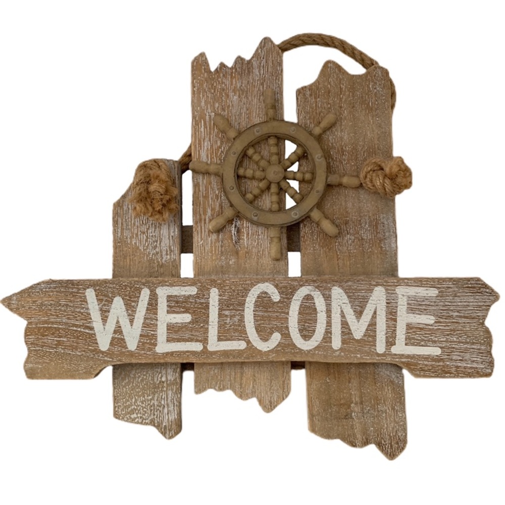 Hobby Lobby Welcome Beach Wood Wall Hanging Decor